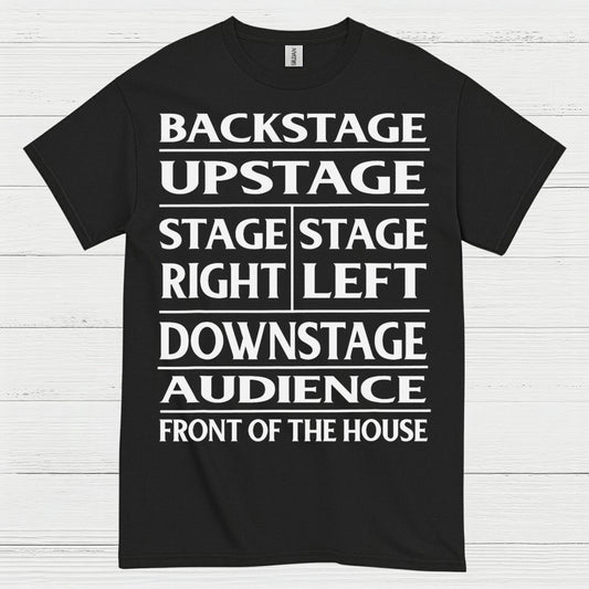 Theater Stage Directions Chart T Shirt