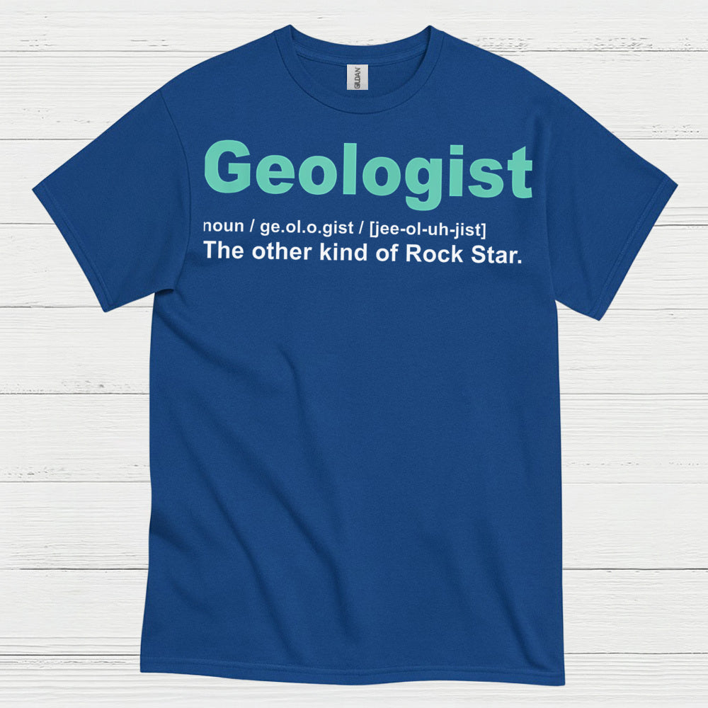 Geologist Rock Star Definition T Shirt