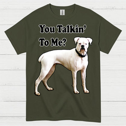 You Talkin To Me Boxer T Shirt