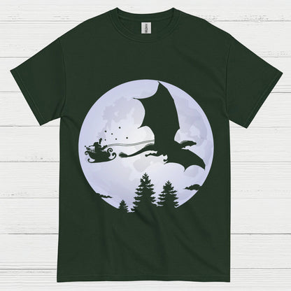 Santa Dragon Moon T Shirt