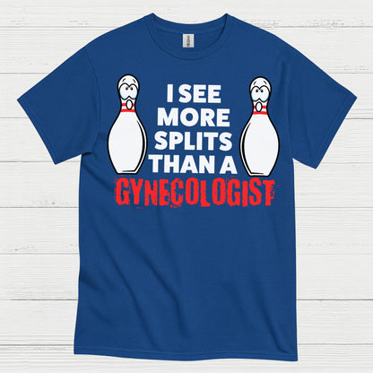 Bowling Splits Humor Funny T Shirt