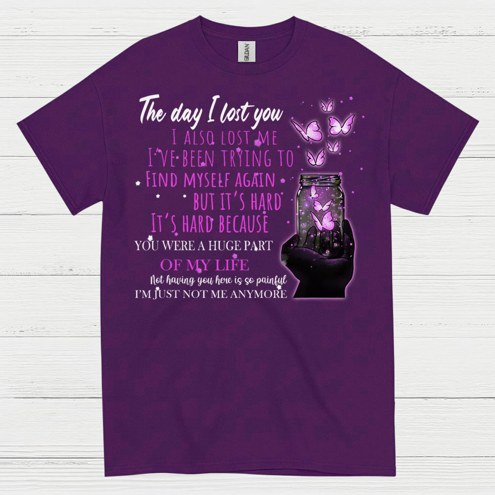 The Day I Lost You Memorial Butterfly T Shirt