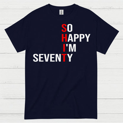 Happy Seventy Milestone Birthday T Shirt