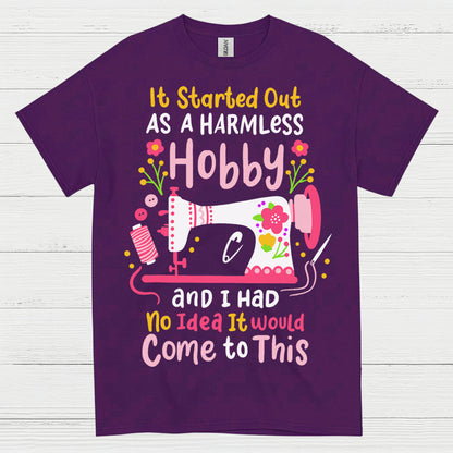 Harmless Hobby Sewing Humor T Shirt