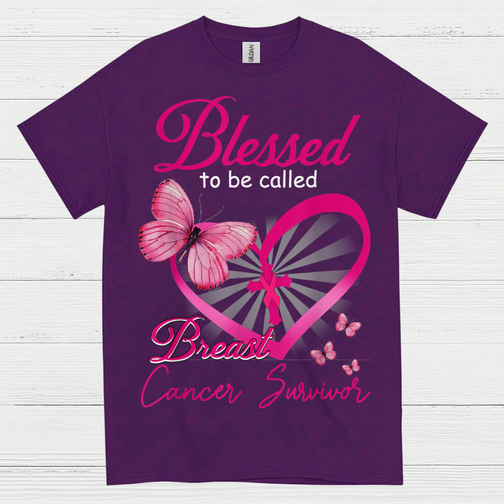 Blessed To Be Called Breast Cancer Survivor T Shirt
