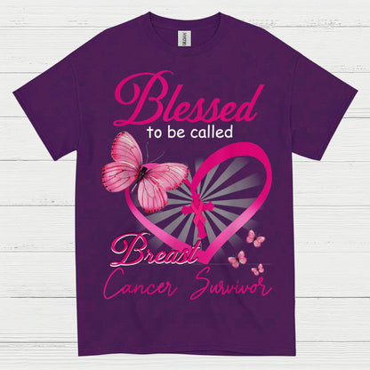 Blessed To Be Called Breast Cancer Survivor T Shirt