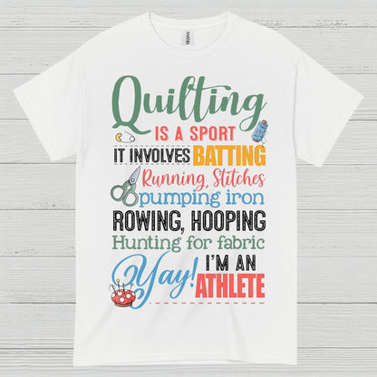 Quilting Is A Sport Humor T Shirt