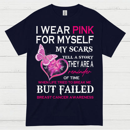 I Wear Pink Breast Cancer Survivor T Shirt