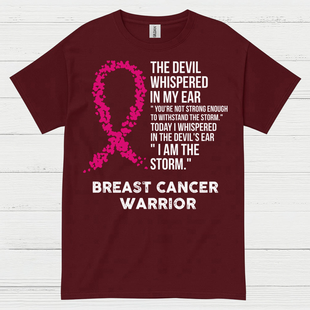 Breast Cancer Warrior Inspirational Quote T Shirt