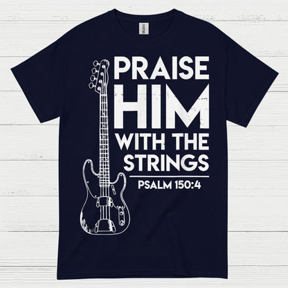 Praise Him With The Strings Christian Guitar T Shirt