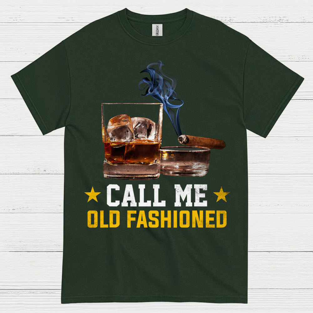 Call Me Old Fashioned Whiskey Cigar T Shirt