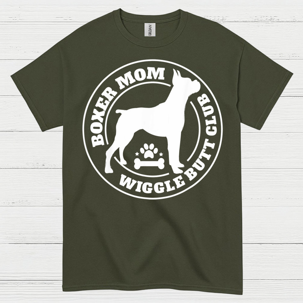 Boxer Mom Wiggle Butt Club T Shirt