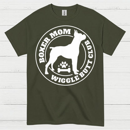 Boxer Mom Wiggle Butt Club T Shirt