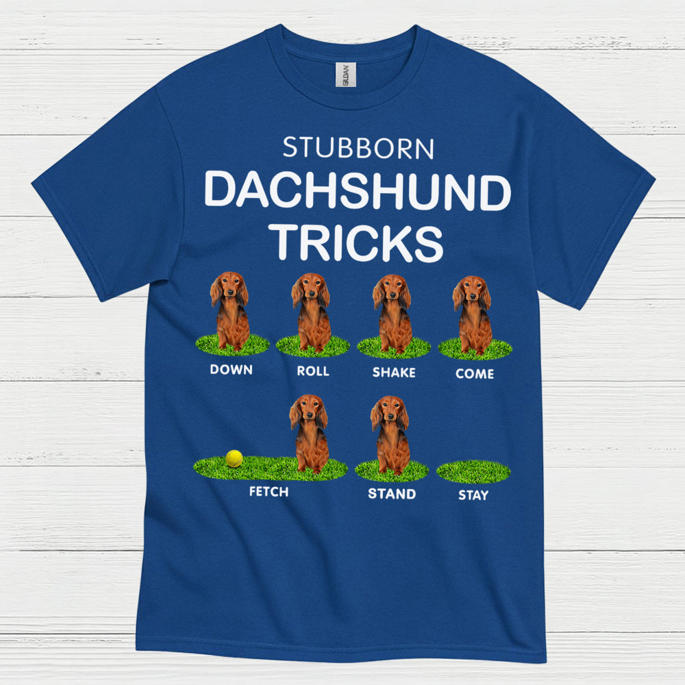 Stubborn Dachshund Tricks Funny Dog Lover T Shirt