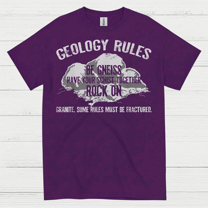 Geology Rules Be Gneiss Rock On T Shirt
