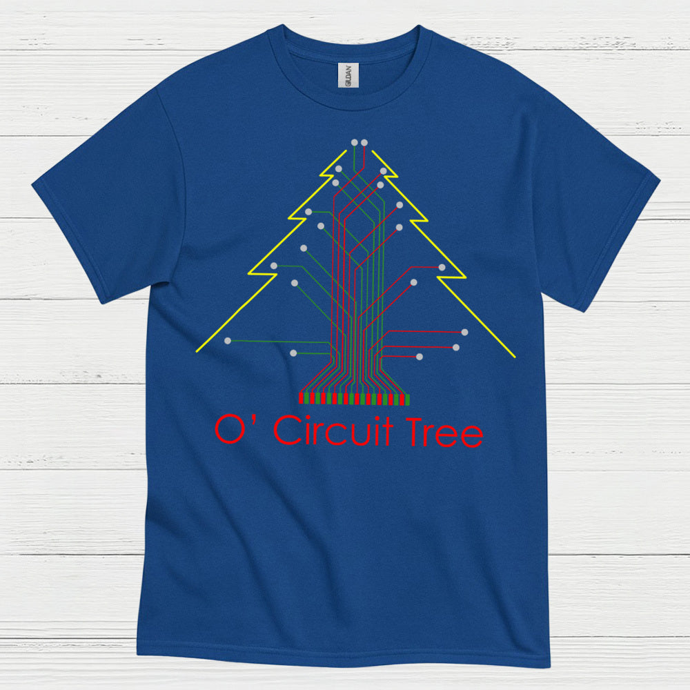 Circuit Tree Christmas T Shirt