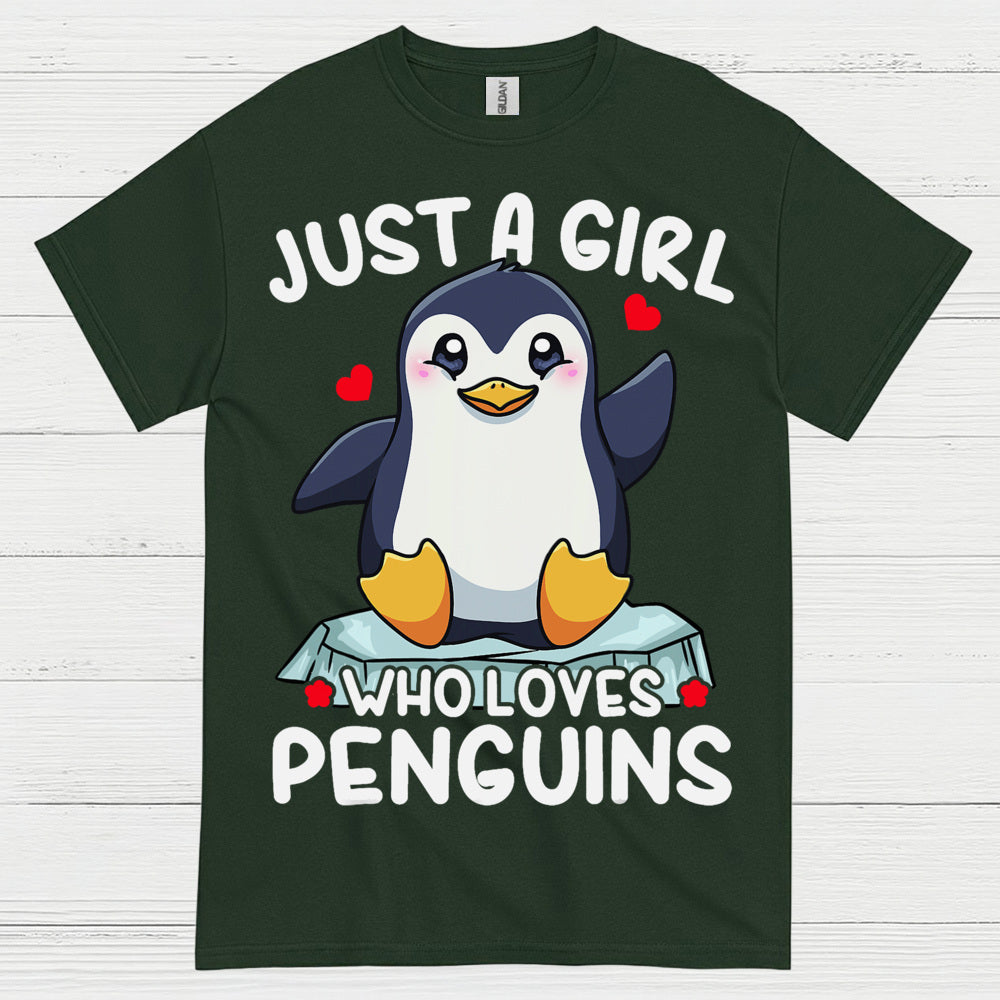 Just A Girl Who Loves Penguins Cute T Shirt