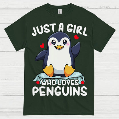 Just A Girl Who Loves Penguins Cute T Shirt