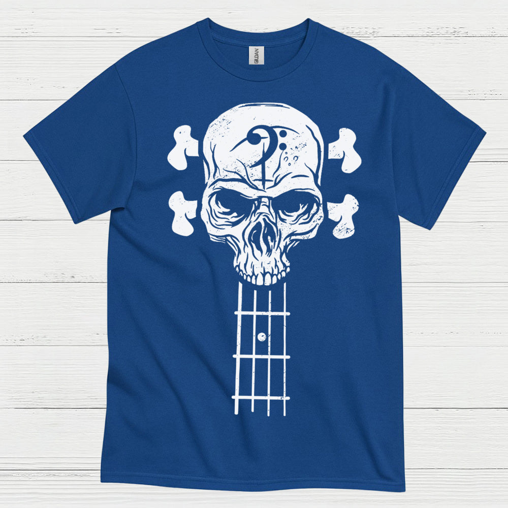 Bass Skull Guitar T Shirt