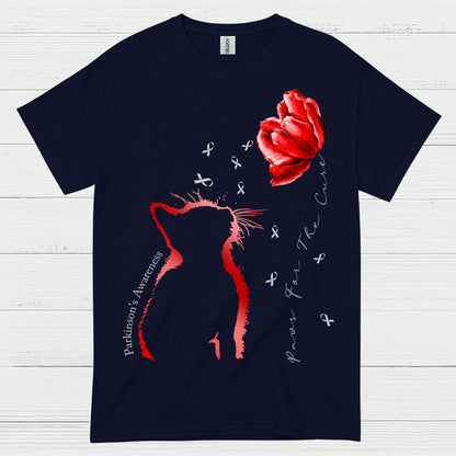 Parkinsons Awareness Cat Care T Shirt