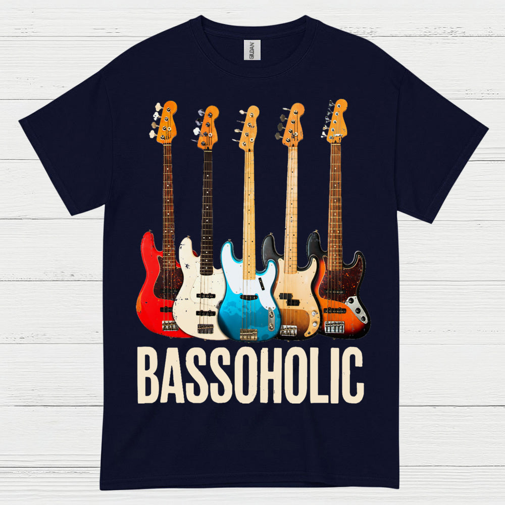 Bassoholic Bass Guitar T Shirt