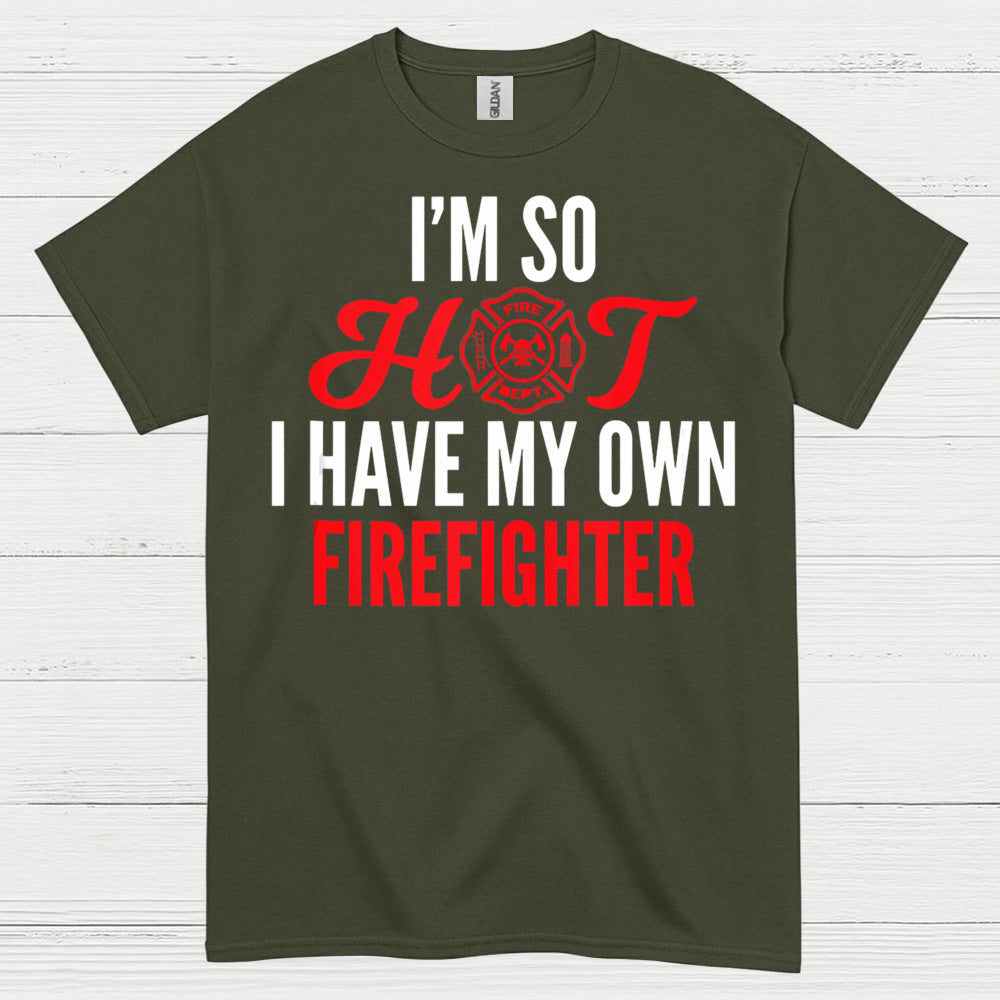 Hot Firefighter Love T Shirt