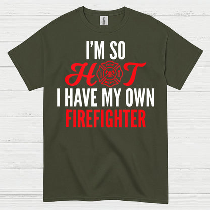 Hot Firefighter Love T Shirt