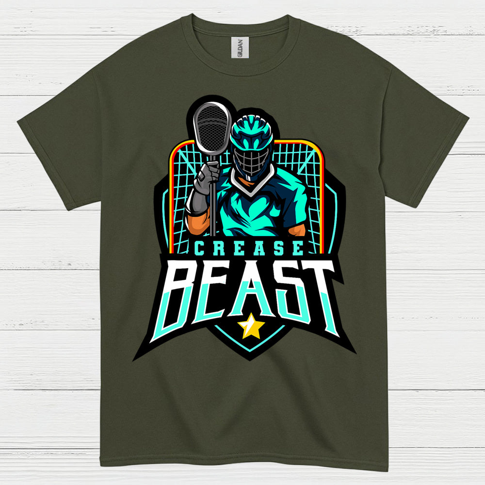 Crease Beast Lacrosse Goalie T Shirt