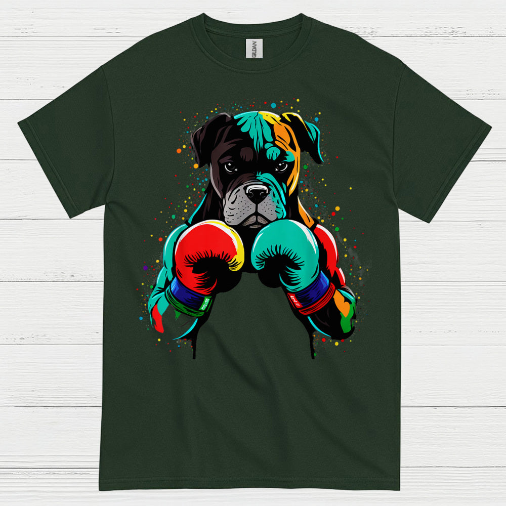 Boxer Boxing Gloves Art T Shirt