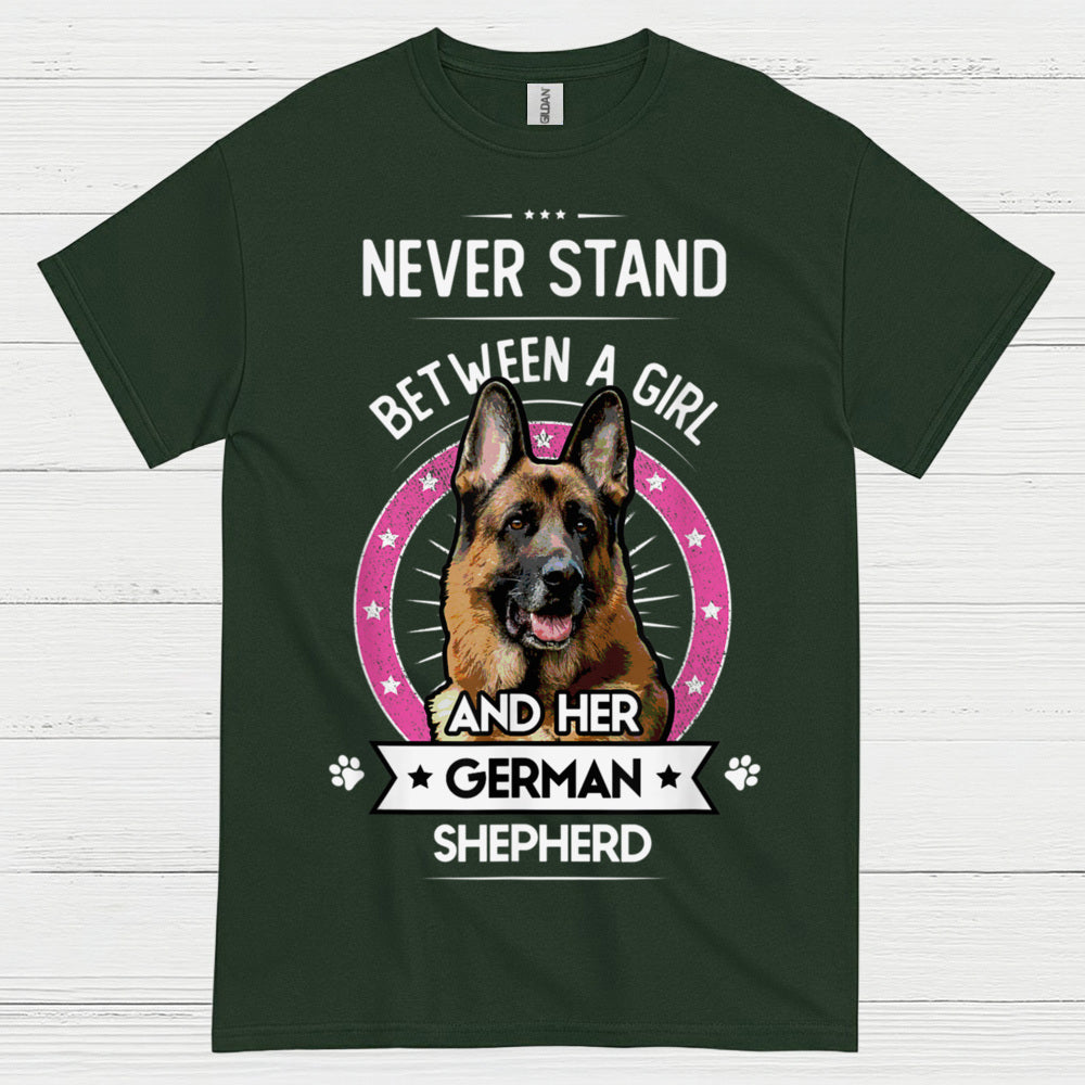 Never Stand German Shepherd T Shirt