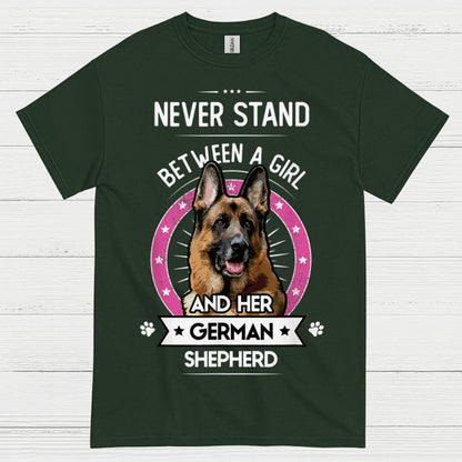 Never Stand German Shepherd T Shirt