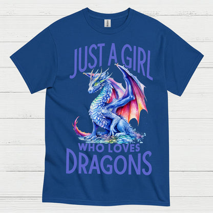Just A Girl Who Loves Dragons T Shirt