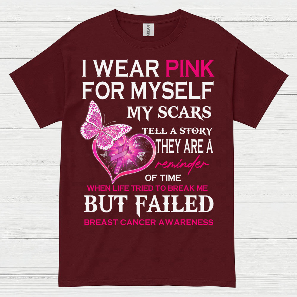 I Wear Pink Breast Cancer Survivor T Shirt