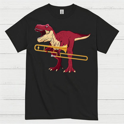 Dinosaur Trombone Player T Shirt