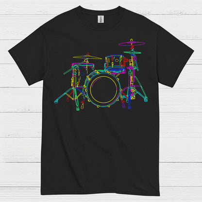 Neon Drum Set T Shirt