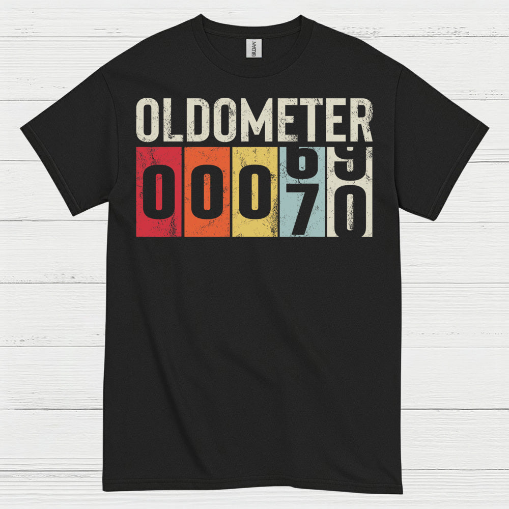 Oldometer 70 Funny Birthday T Shirt