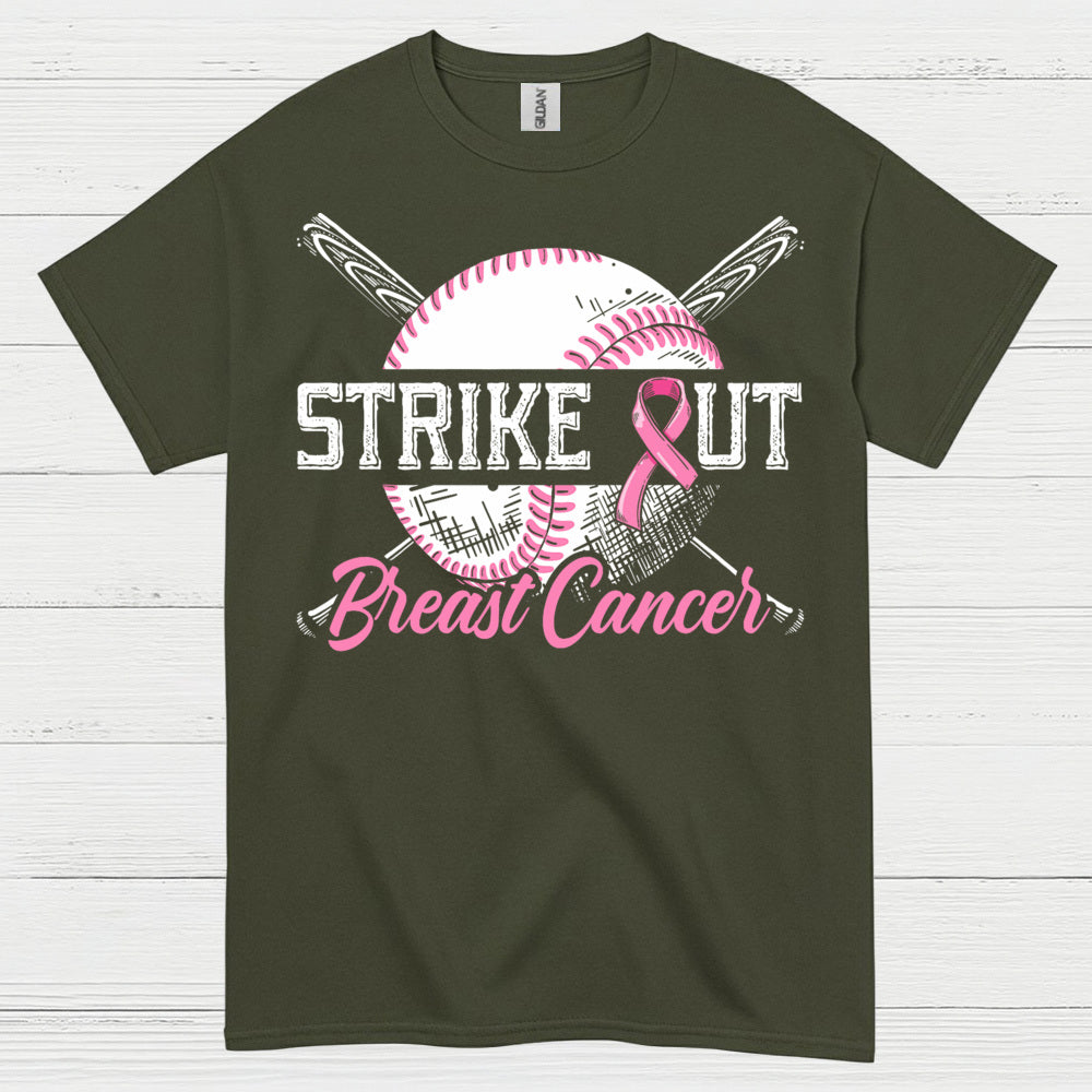 Strike Out Breast Cancer Baseball T Shirt