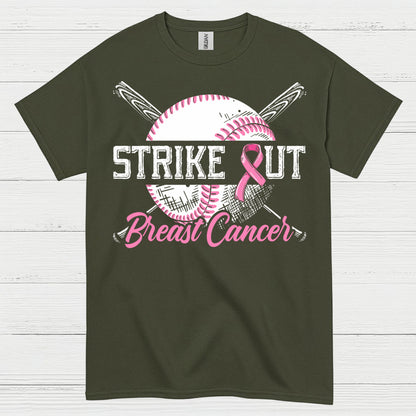 Strike Out Breast Cancer Baseball T Shirt