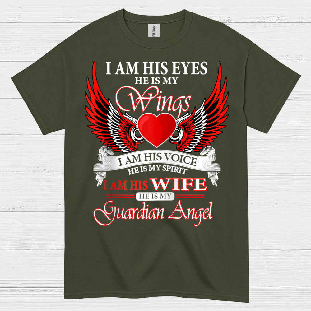 I Am His Wife He Is My Guardian Angel T Shirt