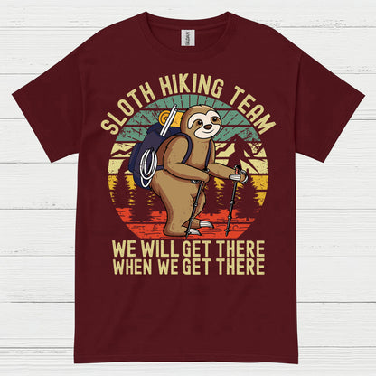 Sloth Hiking Team Funny Sloth T Shirt