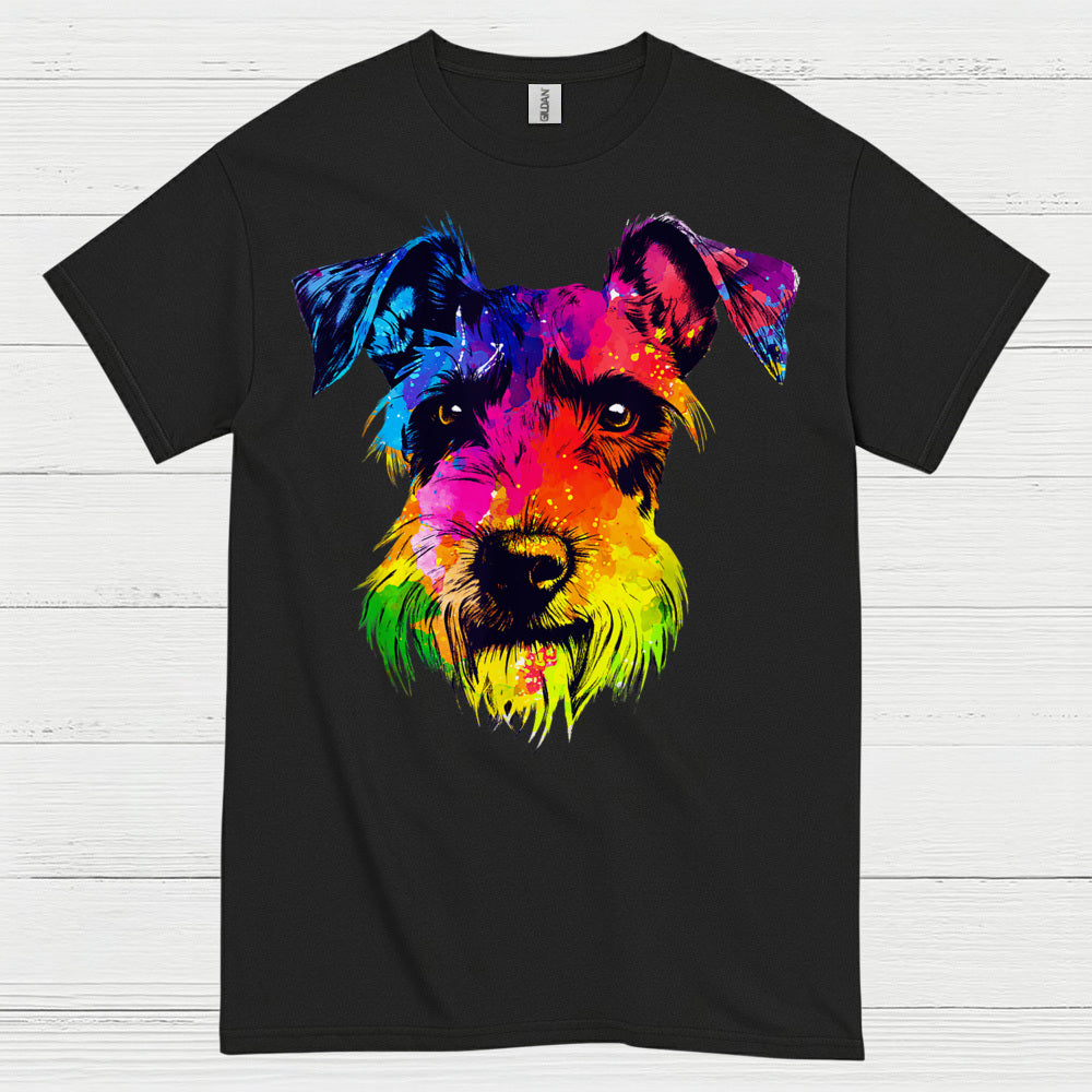 Colorful Schnauzer Pop Art Dog Lover T Shirt