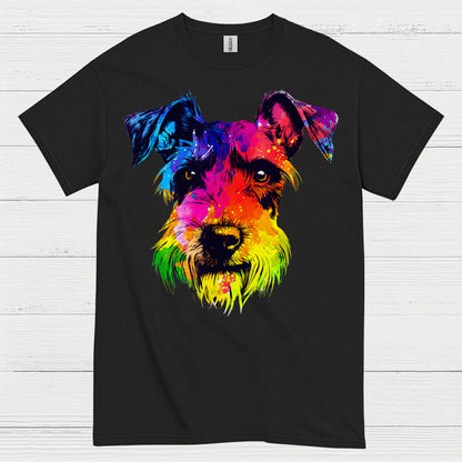 Colorful Schnauzer Pop Art Dog Lover T Shirt