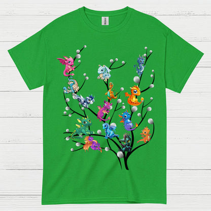Baby Dragons On Tree T Shirt