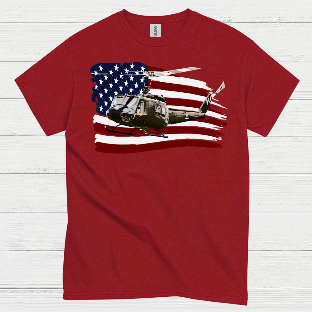 American Helicopter Veteran Patriotic T Shirt
