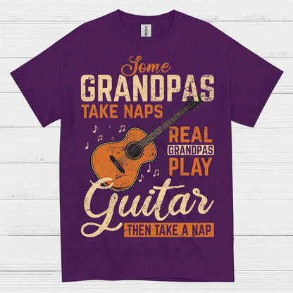Real Grandpa Guitar T Shirt