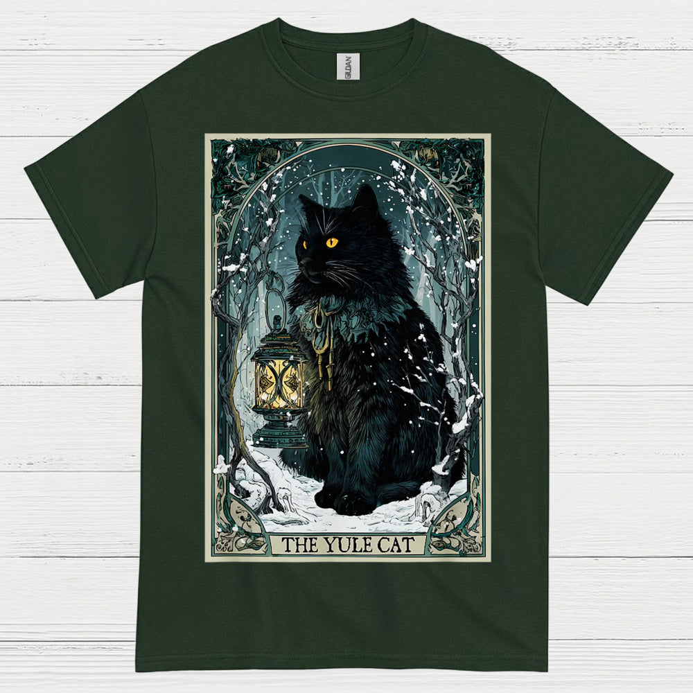 Yule Cat Winter Art T Shirt