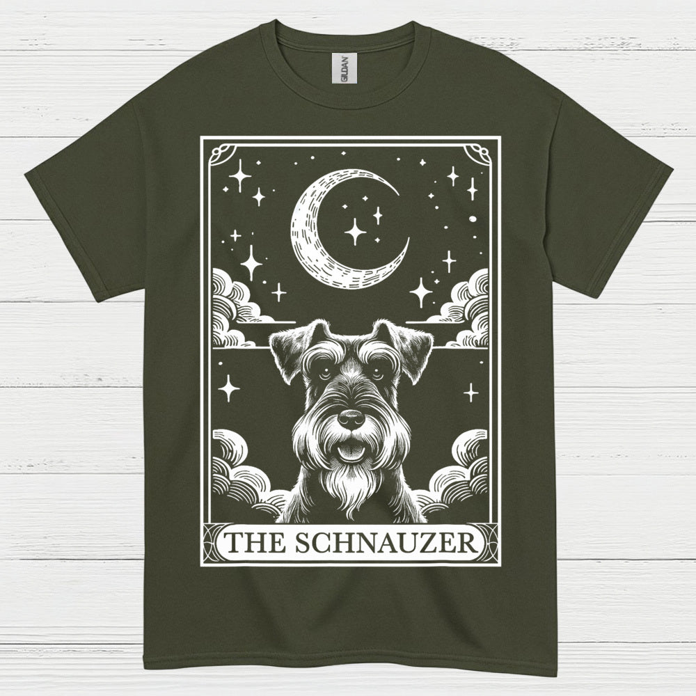Mystic Schnauzer Moon Art Dog Lover T Shirt