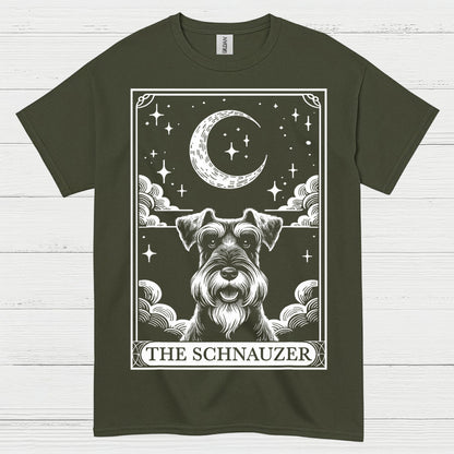 Mystic Schnauzer Moon Art Dog Lover T Shirt