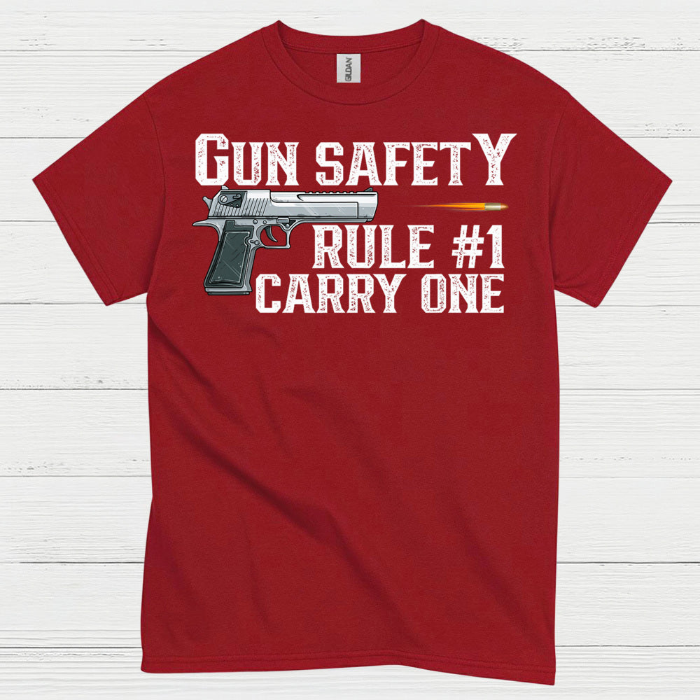Gun Safety Rule Carry One Tactical T Shirt
