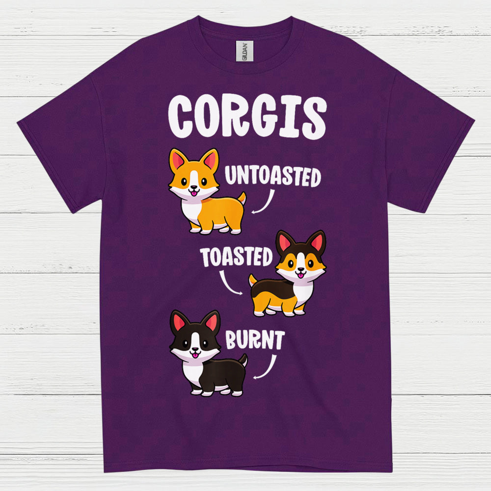 Corgis Untoasted Toasted Burnt T Shirt